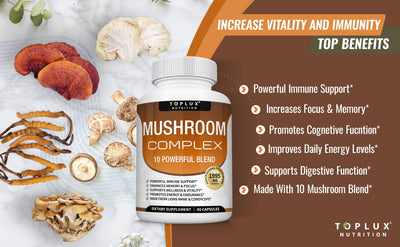 The Top 6 Benefits of Mushroom Complex Supplements